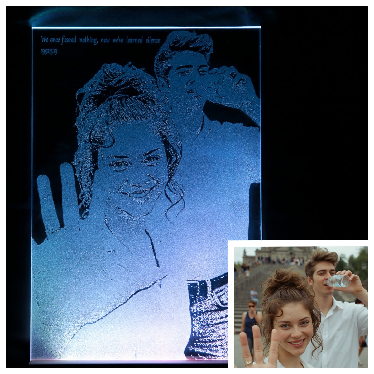Personalized Glass Gift (Gift Box not included)
